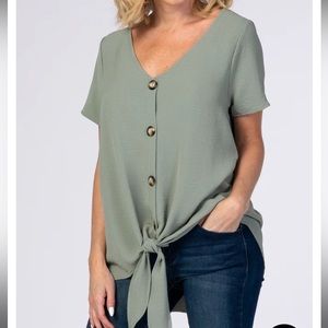 Blush pink maternity top